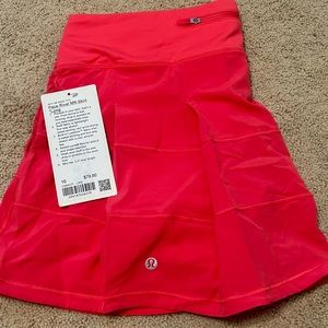 NWT Lululemon Pace Rival MR Skirt *Long in Lipgloss